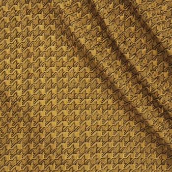 Ochre padded jacquard